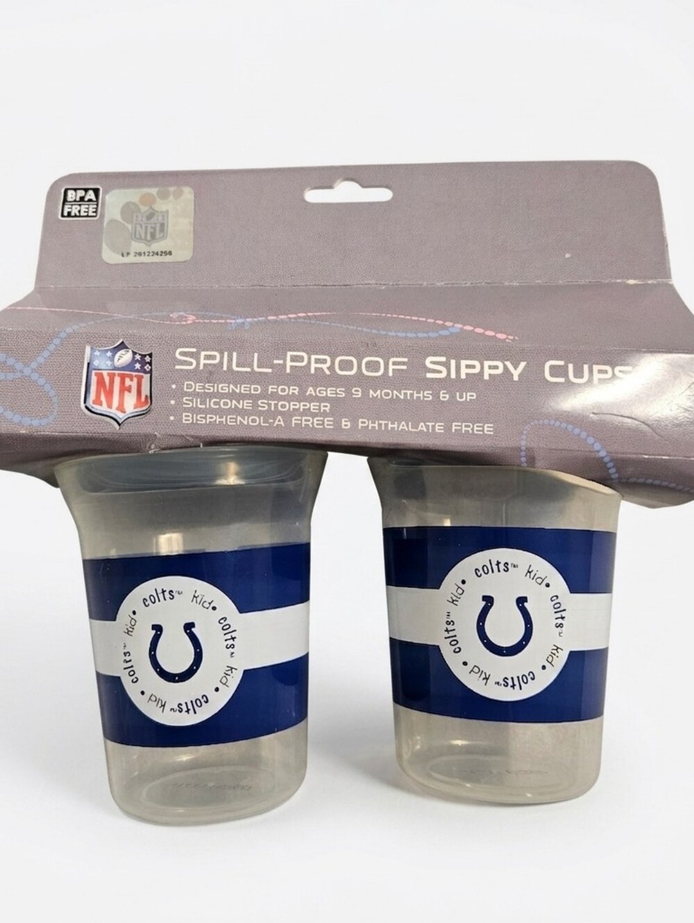 NIB Indianapolis Colts Baby Fanatic Sippy Cup 2-Pack